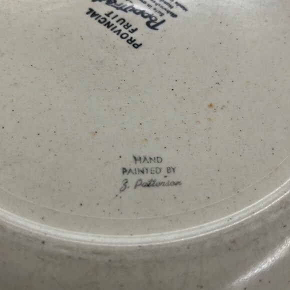 Metlox Poppytrail Vernon Provincial Fruit 10.5 in Dinner Plates Set of 2 - Picture 11 of 13